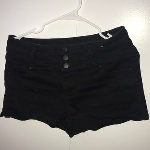 Black short shorts